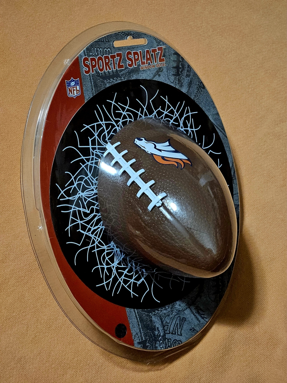 NFL Denver Broncos 3D Window Decal Football